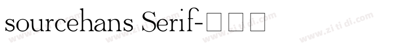 sourcehans Serif字体转换